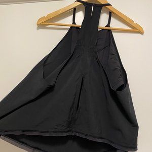 LULULEMON | Black Flowy Halter Tank Pop with Built-in Bra